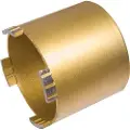 Baier dåsesænker Ø68mm Guld m/sugehuller