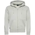Superdry for man. M2013116A Hooded sweatshirt with zip and logo Essential grey (XXL), Casual, Sport, Cotton, Long sleeve