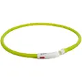 Trixie Flash lysring USB, silikone, XS–XL: 70 cm/ø 10 mm, grøn