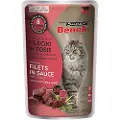 Benek Økonomipakke Super Benek kornfrie dampede fileter 56 x 85 g - Storfe med tomater i saus