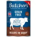 Butcher's Økonomipakke Butcher's Original kornfri til hunder 48 x 400 g - Storfe i saus