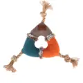 TIAKI hundeleke Threeside plysjtau - Ø 17 cm