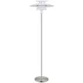 Eglo Brenda - Gulvlampe - 1 sokkel - E27 - hvit, satin-nikkel