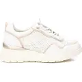 Carmela for woman. 16142302-BLANCO Leather trainers 161423 white (36), 3 to 5 cm, Laces, Casual