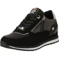 Refresh for woman. 17140102-NEGRO Trainers textures Black (39), 3 to 5 cm, Zip, Casual