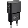 Goobay 44951, Innendørs, AC, 5 V, 2,4 A, Sort