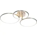 QAZQA Taklampe i stål inkl. LED 3-trinns dimbar 3-lys - Joaniqa