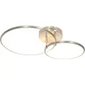 QAZQA Taklampe i stål inkl. LED 3-trinns dimmbar 2-lys - Joaniqa