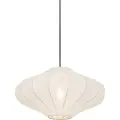 QAZQA Design pendellampe hvit silke 50 cm - Plu