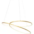 QAZQA Design pendellampe gull 72 cm inkl. LED 3-trinns dimbar - Rowan
