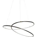 QAZQA Design Hengelampe Bronse 72 cm inkl. LED 3-trinns dimmbar - Rowan