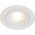 QAZQA Moderne innfelt spotlight hvit rund IP44 - Xena Round