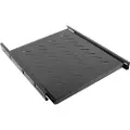 Lanberg - Rack-hylle - svart, RAL 9004 - 1U - 19