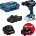 Bosch Gsr 18v-55 3x5.0ah Gal 18v-40 L-boxx Elektrisk Skrutrekker