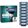 Gillette Mach3 Men's Razor Blade Designed with Precision Cut Steel XL 8 blade