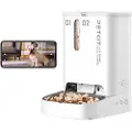 Petkit | Mater med kamera | P591 YumShare Dual-bunker | Kapasitet 2+3 L | Hvit