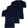 Ralph Lauren for man. 714830304015 Pack of 3 blue t-shirts (S), Homewear, Cotton, Short sleeve