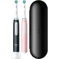 Oral-B iO 3 Duo Elektrisk tandbørste Sort/Blush Pink