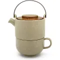 Bredemeijer Umea, Enkel tekanne, 500 ml, Grå, Stengods, Bryggefilter, Rustfritt stål