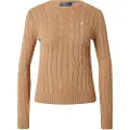 Ralph Lauren for woman. 211943903002 Cable Knit jumper brown (XS), Casual, Cotton