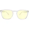Gunnar Optiks Optiks Oakland, Unisex, Oval, Klassisk, Gjennomsiktig, Hvit, Nylon, Rav