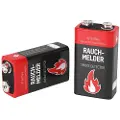Ansmann Rauchmelderbatterie 9 V-blokbatteri Alkali-mangan 9 V 6 stk