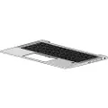 HP - Erstatningstastatur for bærbar PC - bakbelysning - Dansk/norsk/finsk - med toppdeksel - for EliteBook 830 G8 (privacy)