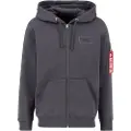 Alpha industries Back Print Zip Hetteskjorte
