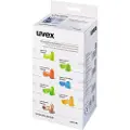 Uvex com4-fit - Ørepropper - engangs - kule - S - NRR: 33 dB - polyuretanskum - lys oransje par (en pakke 300)