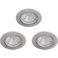 Signify Funksjonell Innfelt Sparkle-lampe, Innsunket spotlight, Ikke-utskiftbare pærer, LED, 2700 K, 350 lm, Nickel