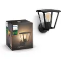 Signify Hue White Inara - Vegglampe - LED-filamentlyspære - E27 - 7 W - klasse G - varmt hvitt lys - svart