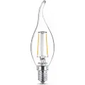 Signify - LED-lyspære - form: stearinlys - klar finish - E14 - 2 W (ekvivalent 25 W) - klasse A++ - varmt hvitt lys - 2700 K