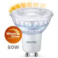Signify - LED-pære for søkelys - GU10 - 6.2 W (ekvivalent 80 W) - klasse F - varmt hvitt lys - 2200-2700 K