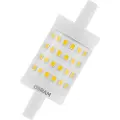 Osram LED LINE - LED-lyspære - form: korn - klar finish - R7s - 9.5 W (ekvivalent 75 W) - klasse E - varmt hvitt lys - 2700 K