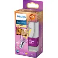 Signify - LED-filamentlyspære - form: BA35 - klar finish - E14 - 3.4 W (ekvivalent 40 W) - klasse D - varmt hvitt lys - 2200-2700 K