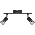 Signify Limbali-spotlys til tak/vegg, 2 stk., Overflateegnet, GU10, 2 ampuller, 220-240 V, Sort