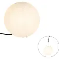QAZQA Moderne utendørslampe hvit 25 cm IP65 - Nura