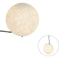 QAZQA Moderne utendørslampe grå 25 cm IP65 - Nura