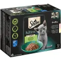 Sheba Kitten i saus porsjonsposer 12 x 85 g - Fint mangfold i saus (laks; kylling)