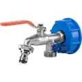 Bradas - IBC mutter S60x6, kran med uttak for 2 x GZ 3/4` + 2 nipler IBCS60-KK0512 BRADAS