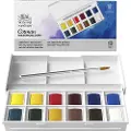 Taidepiste Akvarellfarge Cotman Sketchers Pocket Box 12 halvkopper Winsor & Newton
