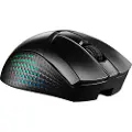 MSI Clutch GM51 - mouse - USB Bluetooth 2.4 GHz - Mus - Optisk - 6 - Svart