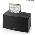 Nedis Dokkingstasjon for 2,5" og 3,5" harddisker med USB-tilkobling