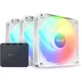 NZXT F120 RGB Core 3-pack & RGB Controller - White - Kabinettvifte - 120mm - Hvit med RGB-lys - 34 dBA