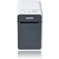 Brother TD-2125N - Etikettskriver - direktetermisk - Rull (6,3 cm) - 203 dpi - inntil 152.4 mm/sek - USB 2.0, LAN, seriell, USB-vert