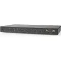 Nedis Vmat3494at Hdmi-matriksbryter 4x4 4xhdmi Inn Til 4xhdmi Ut Rs232 4k Fjernkontroll Metall 60hz