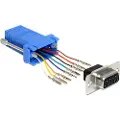 DeLOCK - Seriell adapter - RJ-45 (hunn) til DB-9 (hunn) - blå