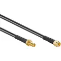 Deltaco WLAN Extension Cable - Antenneforlengelseskabel - R-SMA (hann) til R-SMA (hunn) - 1 m - svart