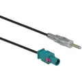 DeLOCK - Antennekabel - FAKRA Z-kobling (P) til DIN (P) - 32 cm - koaksial - 1.5 dB - RG-174 - svart