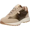 Xti for woman. 14200802-PLATINO Golden combination trainers (38), Flat, Laces, Casual